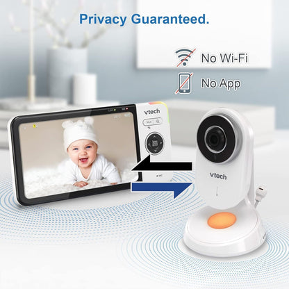 VTech VM818HD Baby Monitor with HD Camera, 5” Display, Night Vision & 2-Way Talk