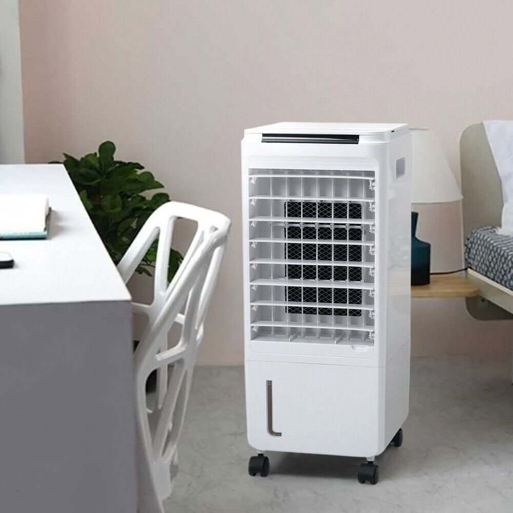 7L Portable Air Cooler Fan with Remote Control – Ice Cold Air Conditioning Unit with LED Display, Adjustable Speeds & Timer – Humidifier & Cooling System for Home or Office (80W)
