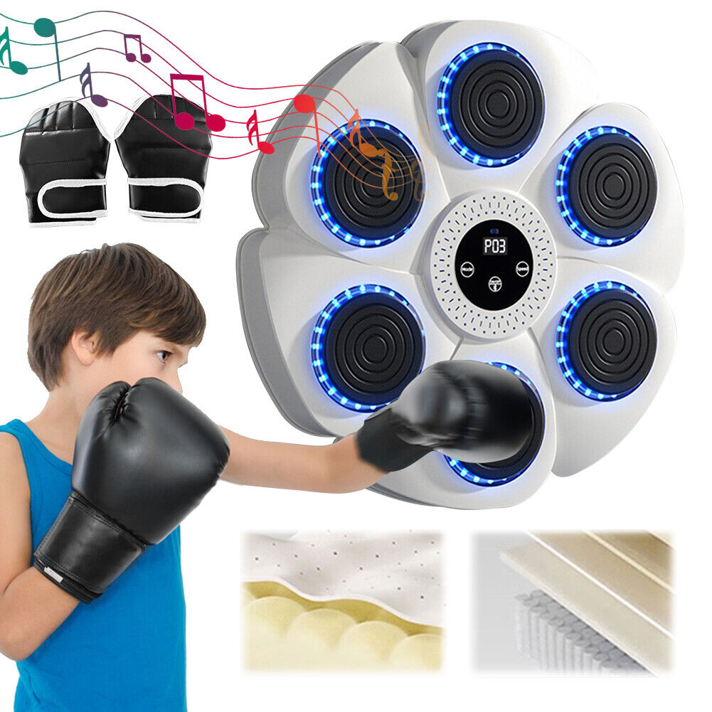 Smart Punching Boxing Electronic Music Machine Home Training Bluetooth with LED