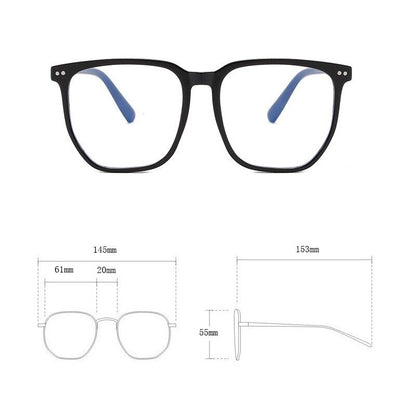 Anti-Blue Light Glasses for Men & Women – TR90 Frame, UV400 Protection, Stylish Plain Eyewear