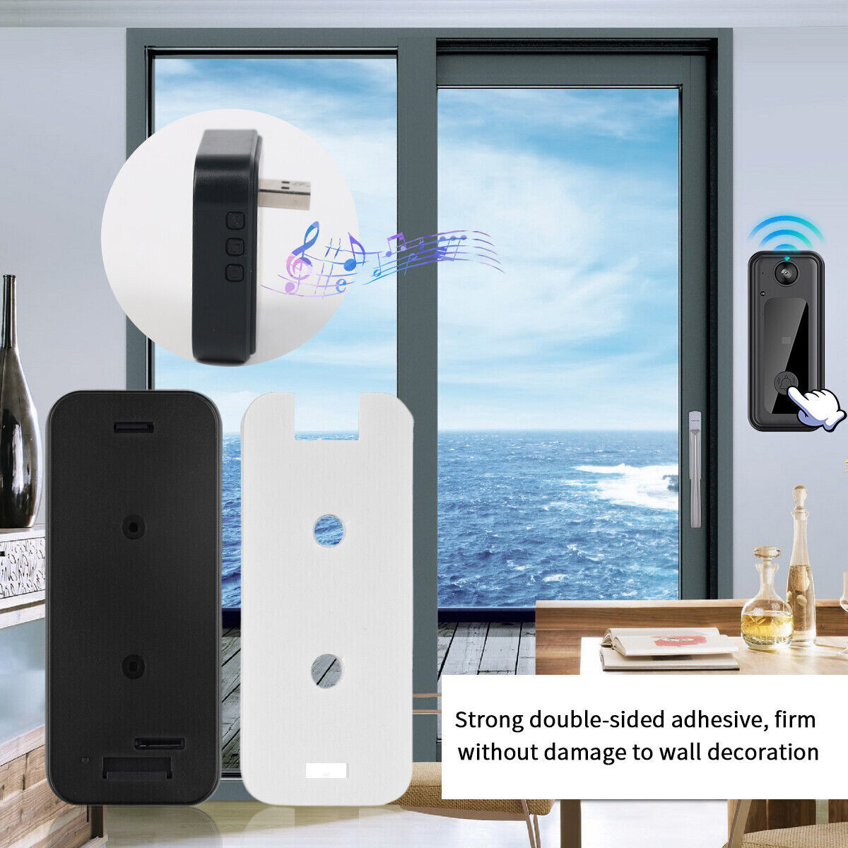  Wireless WiFi Smart Video Doorbell Security Camera with Intercom