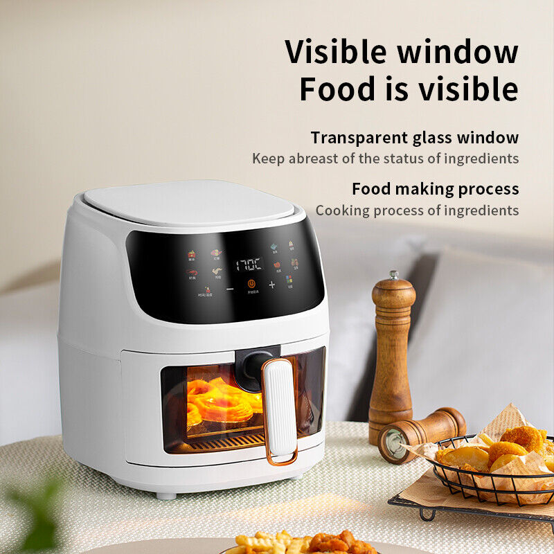 DBL MAX 5-Litre Transparent Air Fryer – Healthy Cooking, Made Simple!