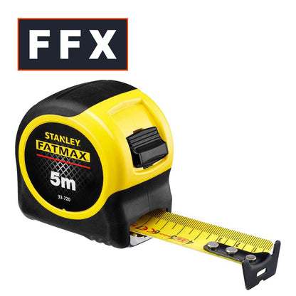 Stanley STA033720 Fatmax Tape Measure 5M 32Mm Width Measuring Metric Only