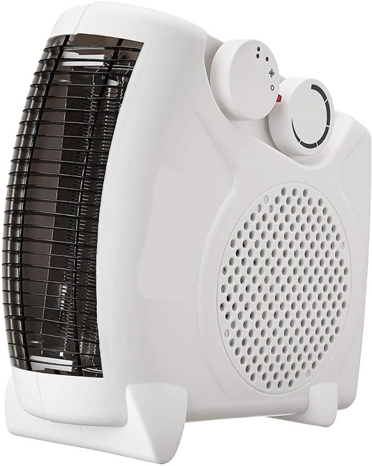 Portable Electric Fan Heater – 1000W/1500W Heat Settings, Overheat Protection, Compact & Versatile Design