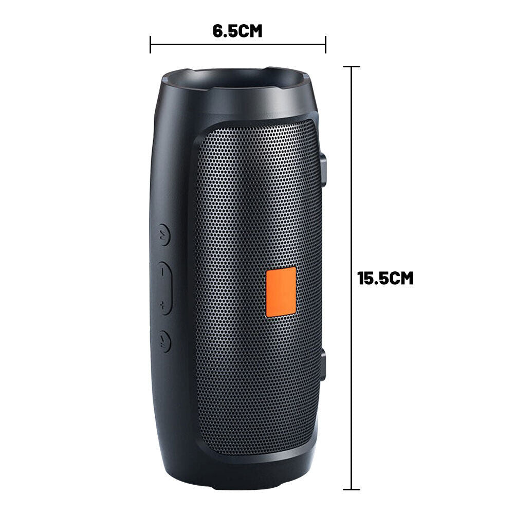 40W Portable Wireless Bluetooth Speaker - Waterproof, Stereo Bass, AUX, USB, FM