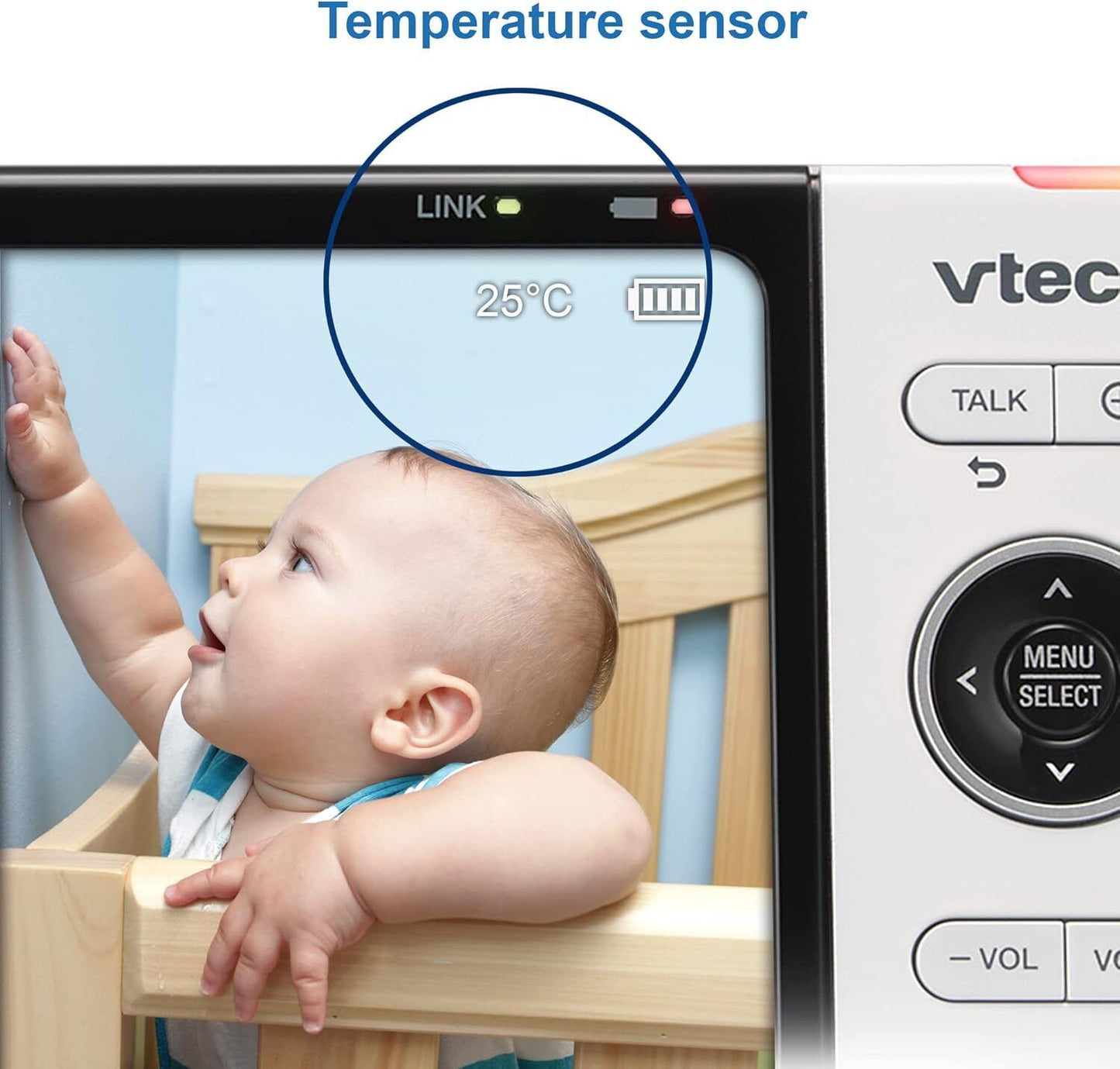 VTech VM818HD Baby Monitor with HD Camera, 5” Display, Night Vision & 2-Way Talk