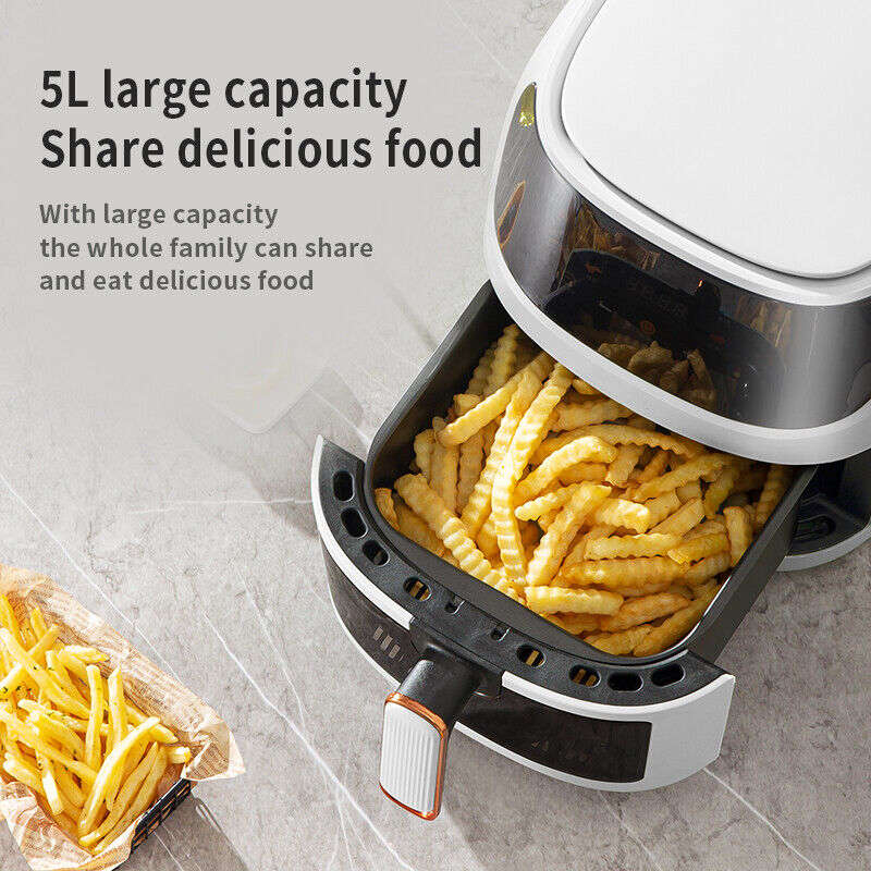 DBL MAX 5-Litre Transparent Air Fryer – Healthy Cooking, Made Simple!