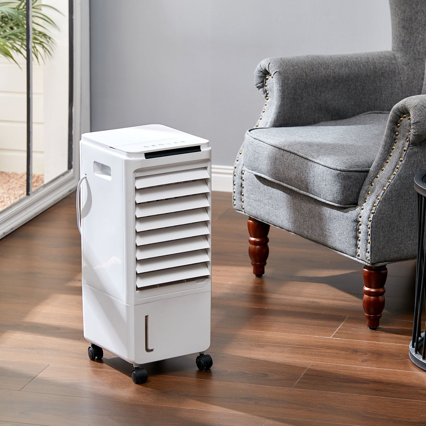 7L Portable Air Cooler Fan with Remote Control – Ice Cold Air Conditioning Unit with LED Display, Adjustable Speeds & Timer – Humidifier & Cooling System for Home or Office (80W)