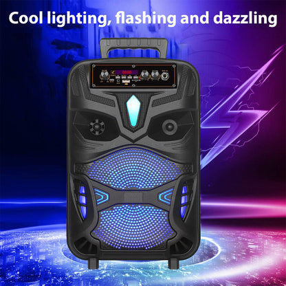 Portable Bluetooth Speaker Subwoofer with Bass Sound System for Parties – Comes with Mic