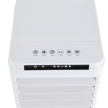 7L Portable Air Cooler Fan with Remote Control – Ice Cold Air Conditioning Unit with LED Display, Adjustable Speeds & Timer – Humidifier & Cooling System for Home or Office (80W)