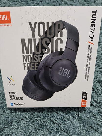 JBL Tune 760 NC Wireless Active Noise Cancelling Over-Ear Headphones 4 Colours