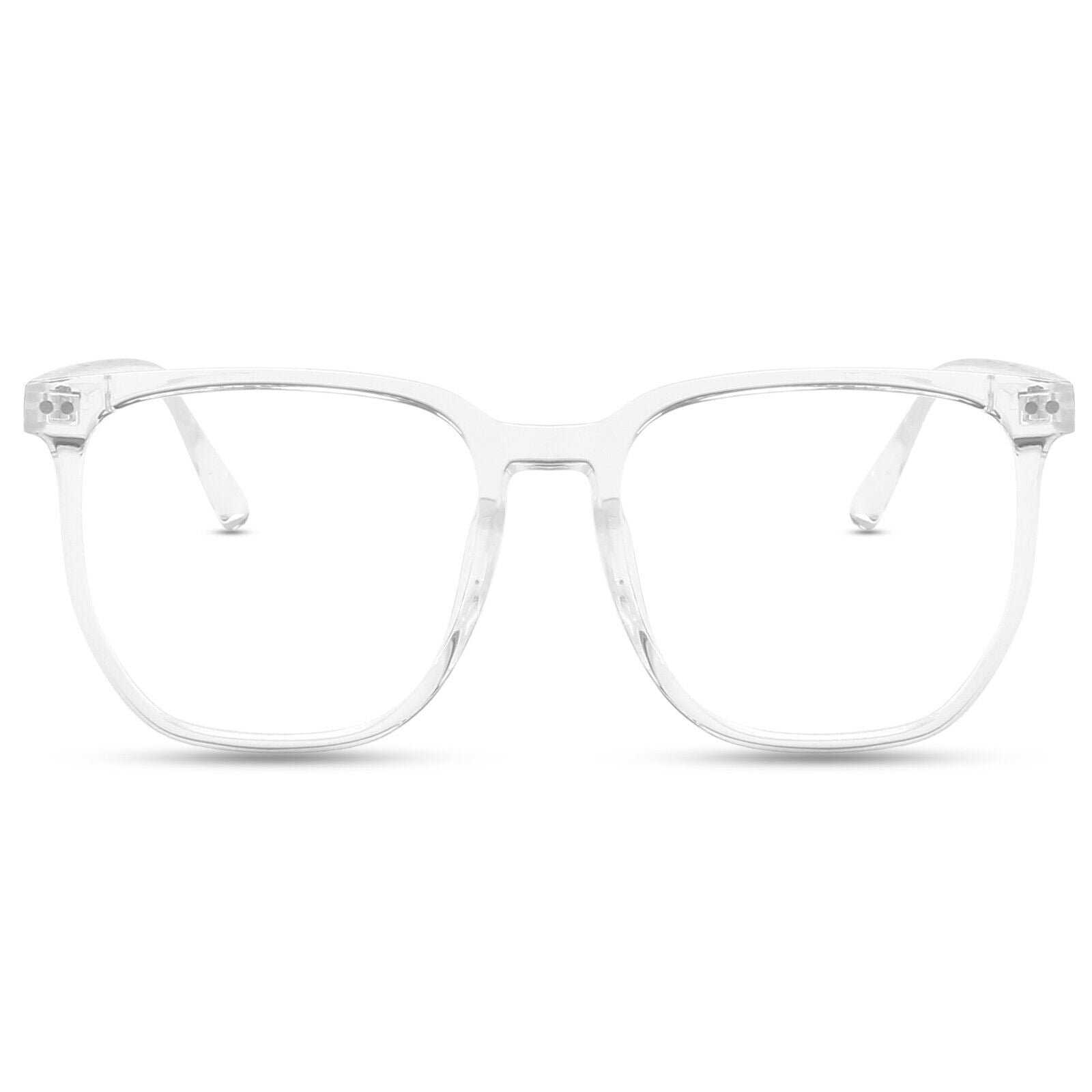 Anti-Blue Light Glasses for Men & Women – TR90 Frame, UV400 Protection, Stylish Plain Eyewear