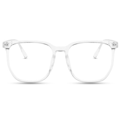 Anti-Blue Light Glasses for Men & Women – TR90 Frame, UV400 Protection, Stylish Plain Eyewear