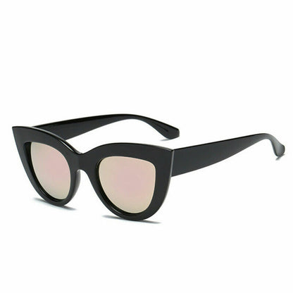 Fashion Cat Eye Sunglasses Womens Retro Vintage Shades Oversized Designer Large