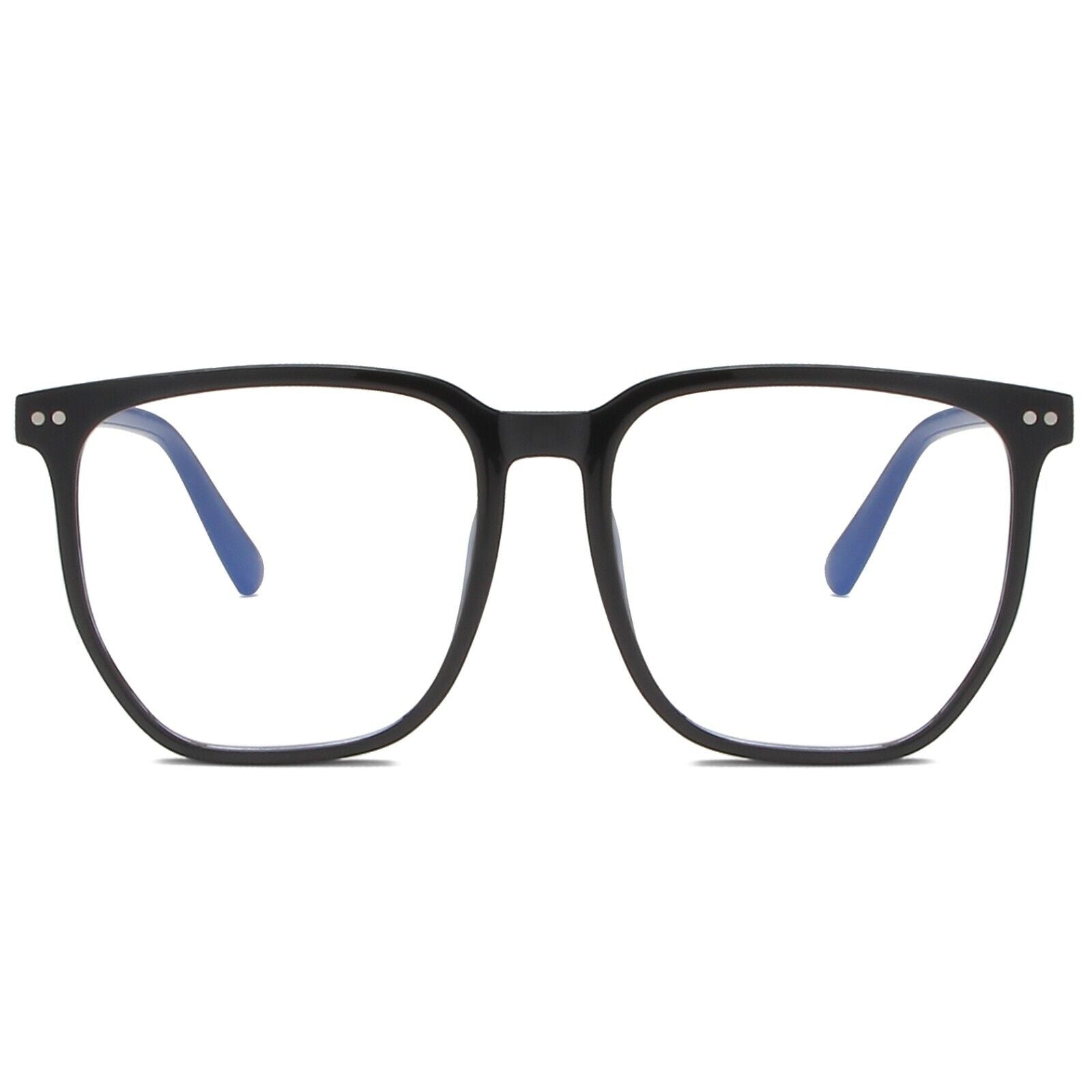 Anti-Blue Light Glasses for Men & Women – TR90 Frame, UV400 Protection, Stylish Plain Eyewear