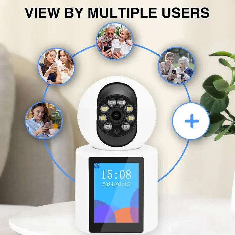 Baby Monitor 4K PTZ Wifi Camera Indoor CCTV Elderly Pet Dog 2 Way Video Talk