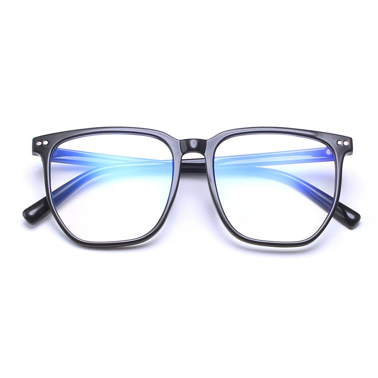 Anti-Blue Light Glasses for Men & Women – TR90 Frame, UV400 Protection, Stylish Plain Eyewear