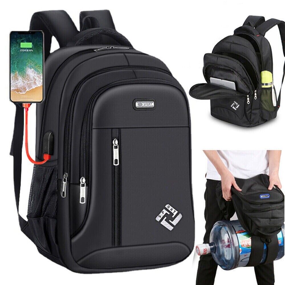 Unisex Backpack Large anti Theft USB Laptop Rucksack Waterproof School Bag