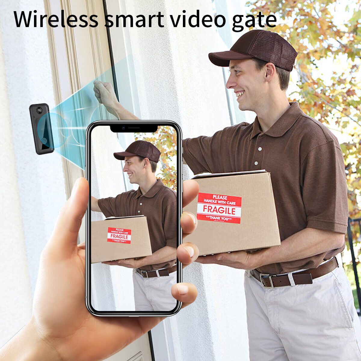  Wireless WiFi Smart Video Doorbell Security Camera with Intercom