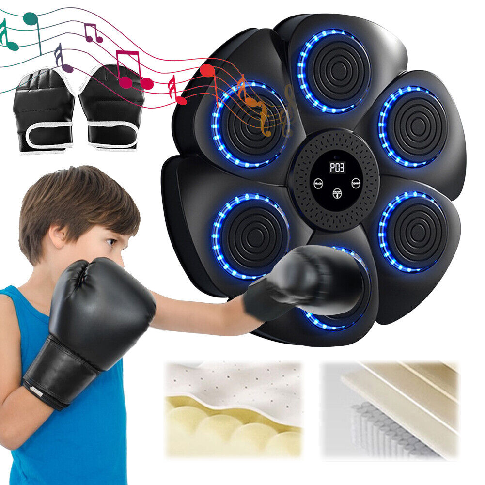 Smart Punching Boxing Electronic Music Machine Home Training Bluetooth with LED