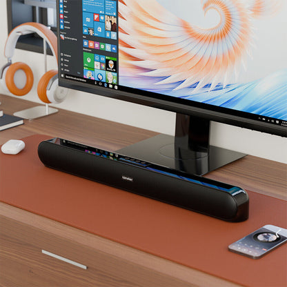 Wireless Bluetooth Speakers - Stereo Bass Sound Bar for Laptops and Computers