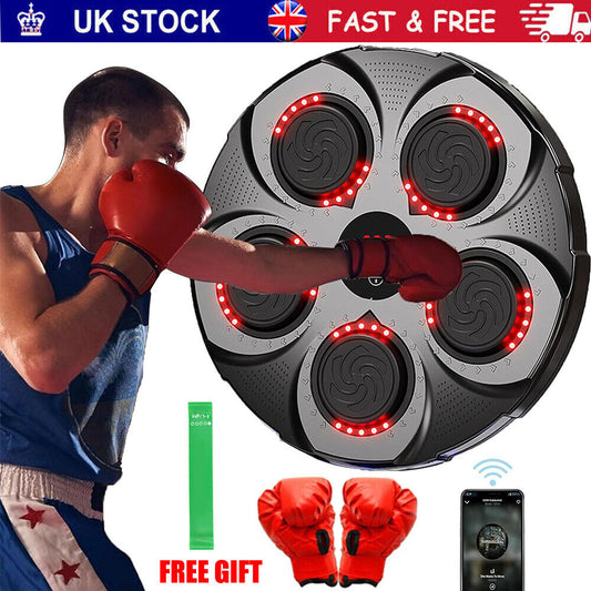 Smart Bluetooth Boxing Machine with Music | Home Fitness Training & Entertainment | Perfect Gift for Fitness Lovers