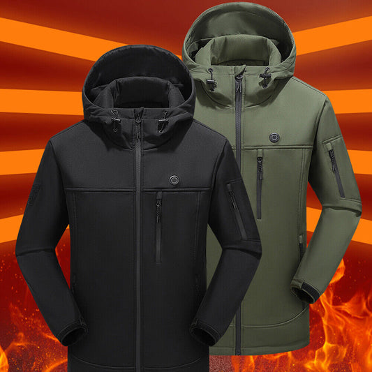 Heated Electric USB Jacket for Men & Women Winter Warm Thermal Coat