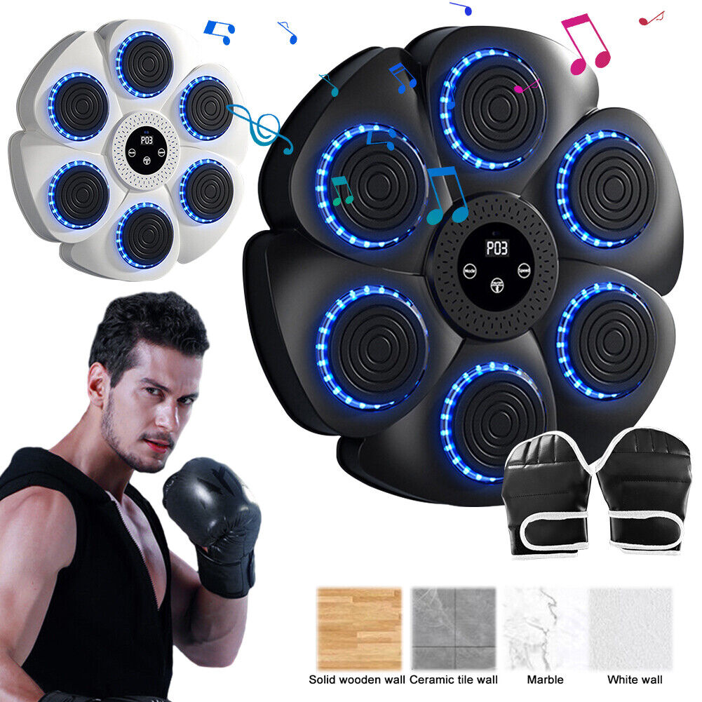 Smart Punching Boxing Electronic Music Machine Home Training Bluetooth with LED