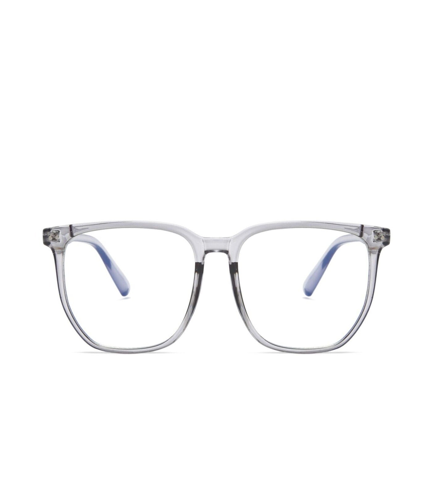 Anti-Blue Light Glasses for Men & Women – TR90 Frame, UV400 Protection, Stylish Plain Eyewear