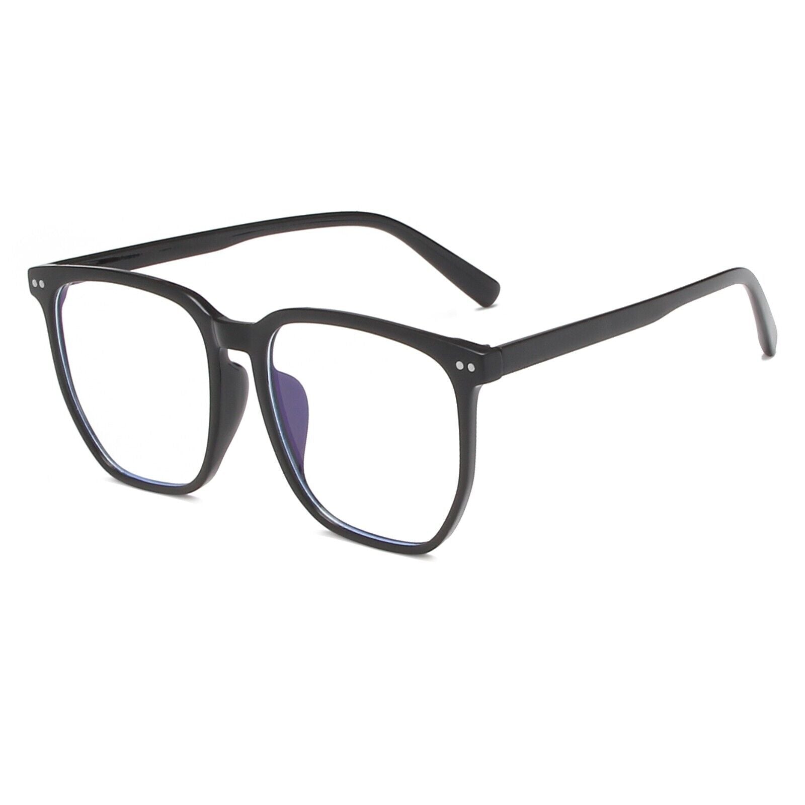 Anti-Blue Light Glasses for Men & Women – TR90 Frame, UV400 Protection, Stylish Plain Eyewear