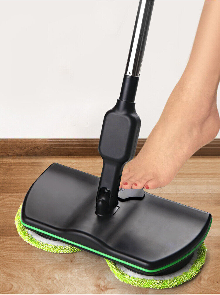 Electric Cordless Floor Cleaner Scrubber Sweeper Polisher Spin Mop Rechargeable