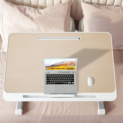 Adjustable Folding Laptop Table Desk with USB Socket – Portable Bed Tray for Sofa, Couch, and Workstation Use