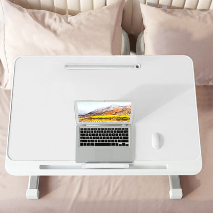 Adjustable Folding Laptop Table Desk with USB Socket – Portable Bed Tray for Sofa, Couch, and Workstation Use