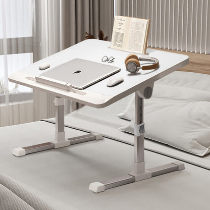 Adjustable Folding Laptop Table Desk with USB Socket – Portable Bed Tray for Sofa, Couch, and Workstation Use