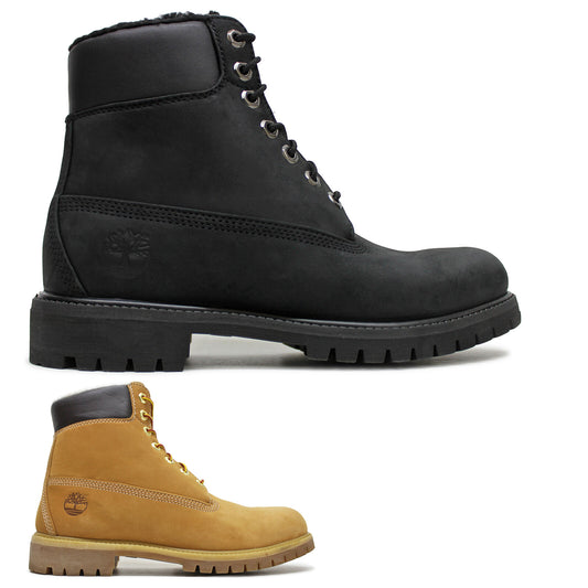 Timberland Mens Boots Premium 6 Inch Warmlined Casual Lace-Up Ankle Nubuck