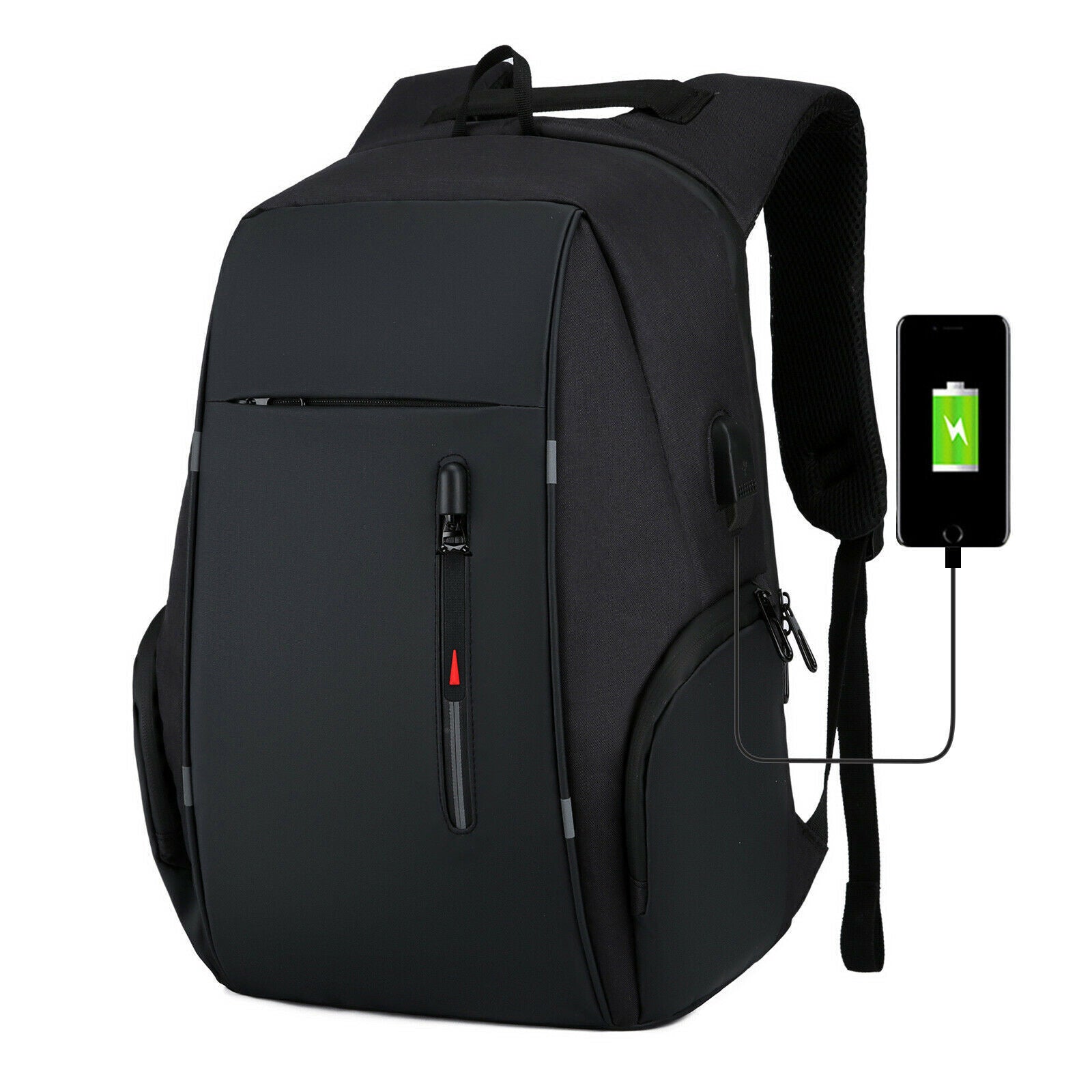 Unisex Laptop Backpack - Anti-Theft, USB Port, Waterproof Travel & Business Bag