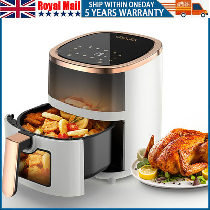 DBL MAX 5L Transparent Digital Air Fryer – Healthy Cooking Redefined!