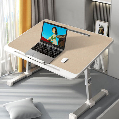 Adjustable Folding Laptop Table Desk with USB Socket – Portable Bed Tray for Sofa, Couch, and Workstation Use