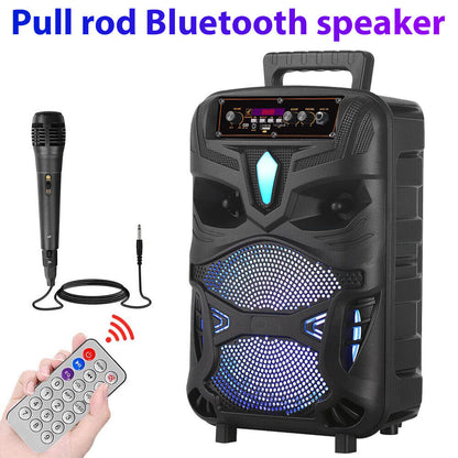 Portable Bluetooth Speaker Subwoofer with Bass Sound System for Parties – Comes with Mic