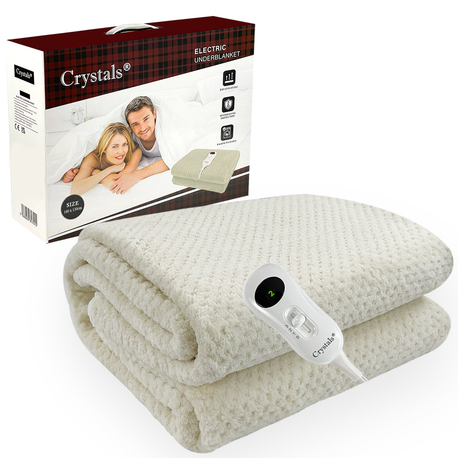 Electric Heated under Blanket Comfort Control Fast Heat up Cosy Warm Washable
