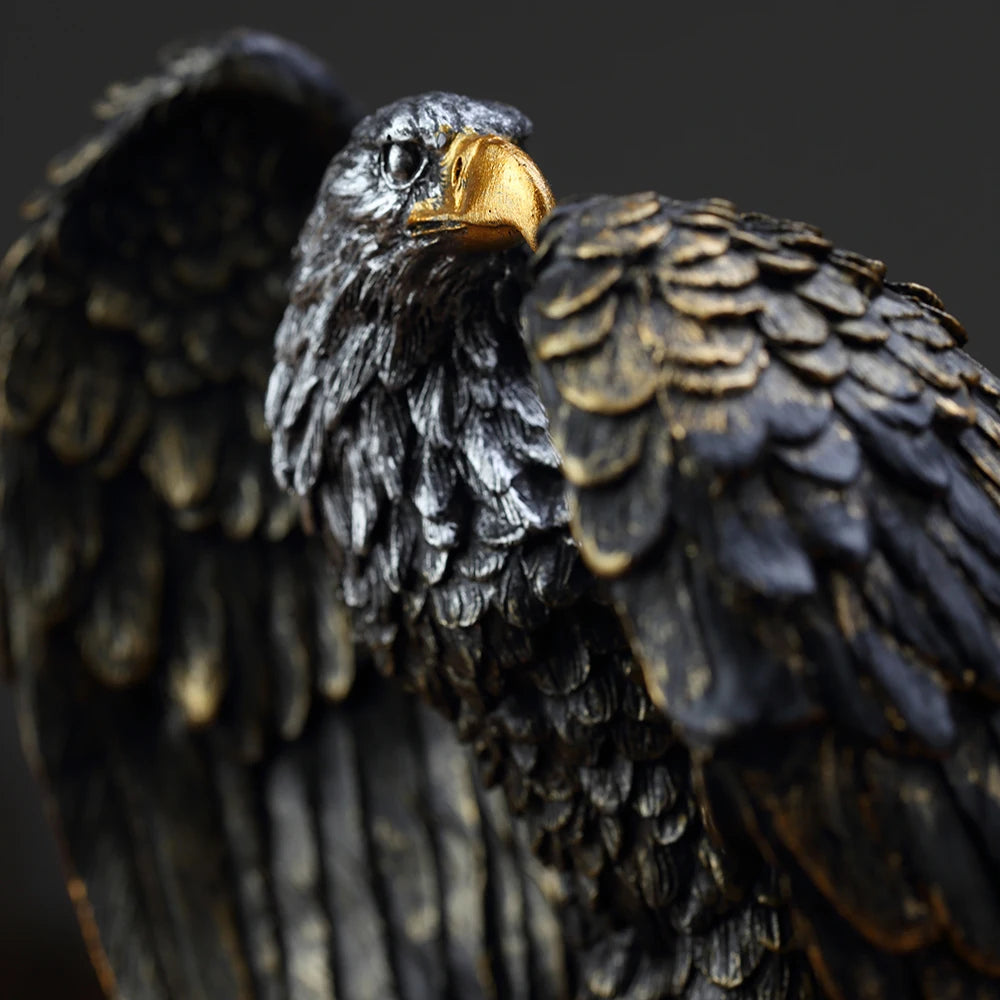 Vintage Eagle Sculpture: A Timeless Addition to Your Home, Office, or Study - Abstract Wealth Symbol and Unique Room Decor Gift