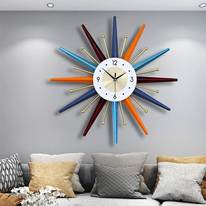 Light Luxury Elegance: Creative Large Wall Clock for Modern Living Spaces – Silent, Fashionable, and Simplistically Stylish Restaurant Wall Decor