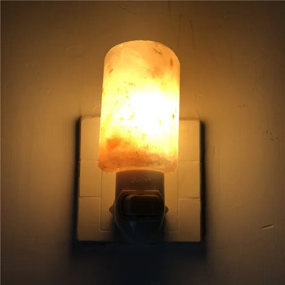 Sculpted Serenity: Himalayan Salt Lamp – Natural Crystal Night Light for Home Decor, Air Purification, and Soothing Warm White Glow with Plug for Negative Ion Bliss!