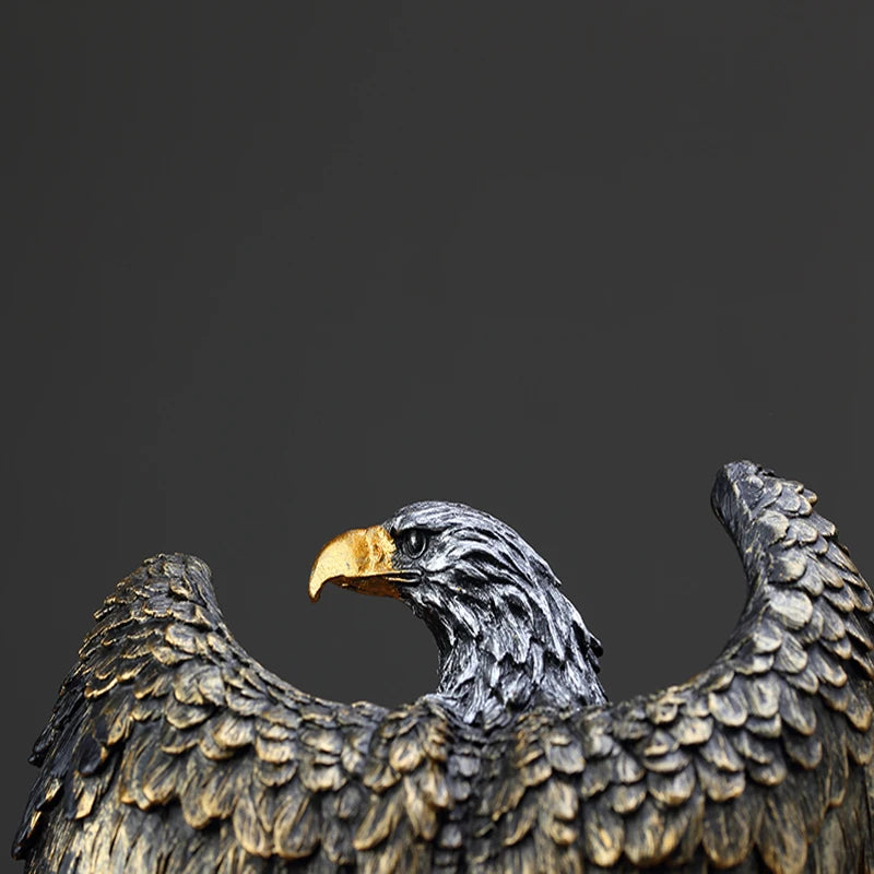 Vintage Eagle Sculpture: A Timeless Addition to Your Home, Office, or Study - Abstract Wealth Symbol and Unique Room Decor Gift
