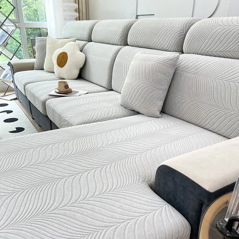 Revitalize Your Sofa: Waterproof Jacquard Sofa Cover with High Elasticity - Protects Against Dirt and Cat Scratches
