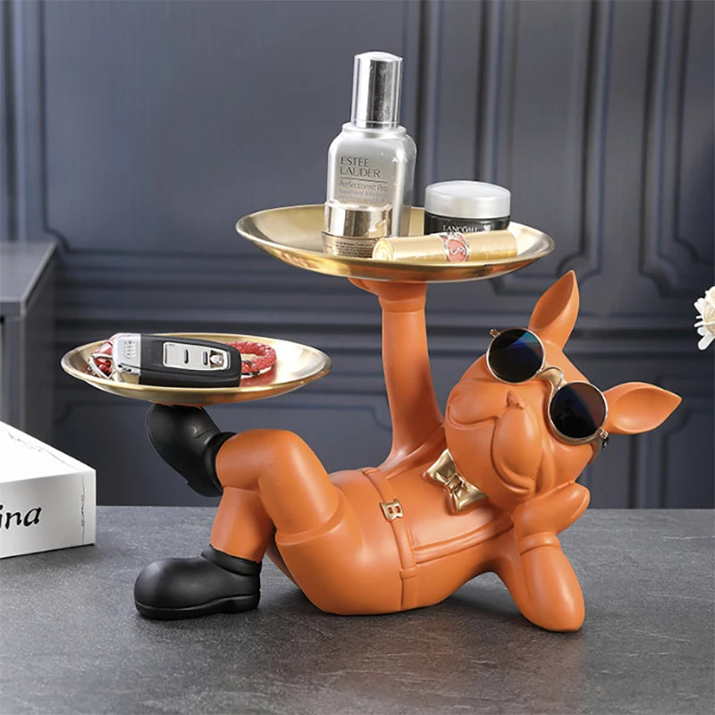Enhancing Your Home's Aesthetic: Unique Bulldog Animal Figurines for Stylish Room Decor and Interior Accents