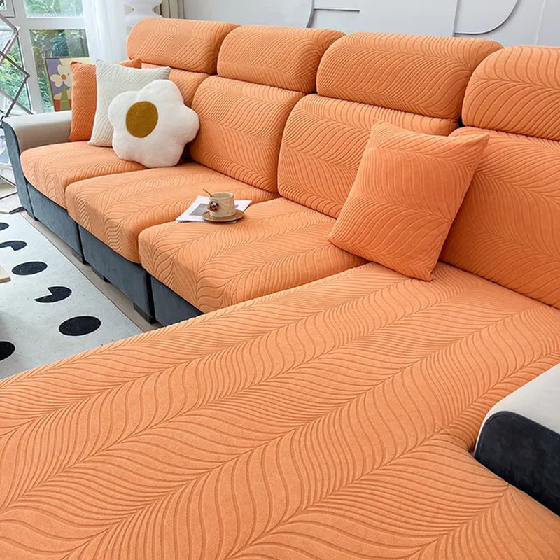 Revitalize Your Sofa: Waterproof Jacquard Sofa Cover with High Elasticity - Protects Against Dirt and Cat Scratches