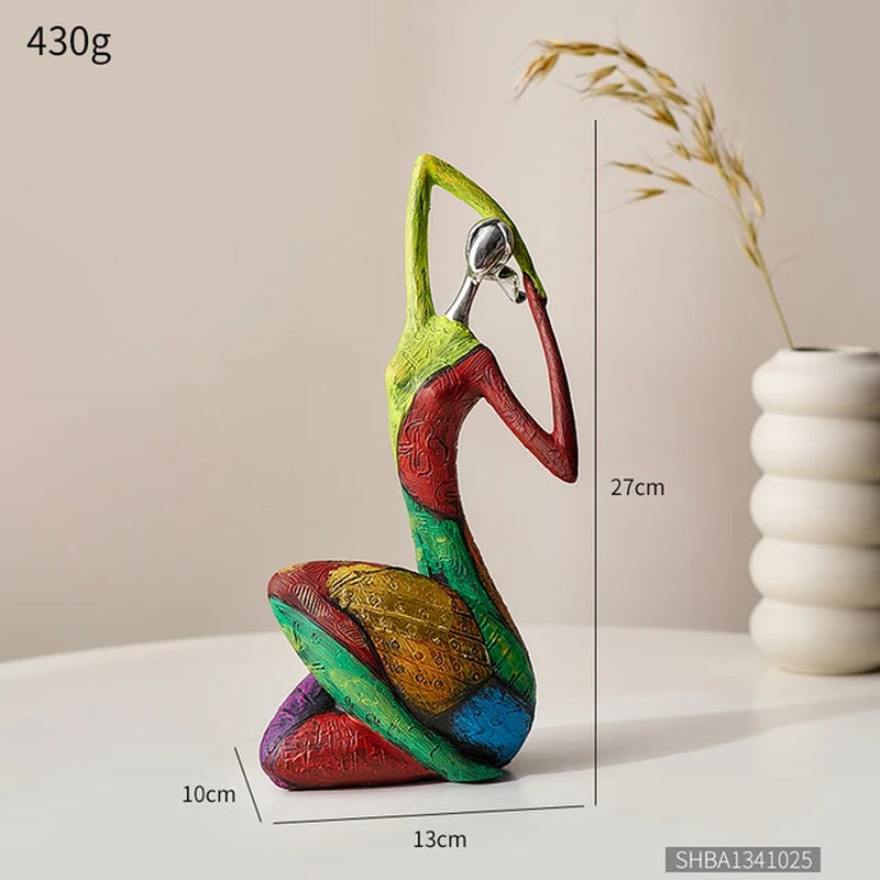 Nordic Style Creative Abstract Home Decoration Figure Sculpture Living Room Modern Art Figurine Desk Decoration - Gifts