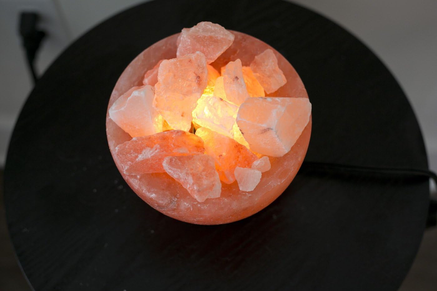 Enhance Your Space with the Warm Glow of Ambient Authentic Natural Himalayan Salt Lamp Bowl – Hand Crafted from Genuine Crystal Salt Rock with UL Listed Dimmer Switch