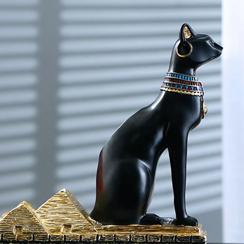 Resin Anubis Dog God Wine Rack Figurines Bastet Bottle Holder Egypt Cat Statue Restaurant Cabinet Tabletop Decor Item